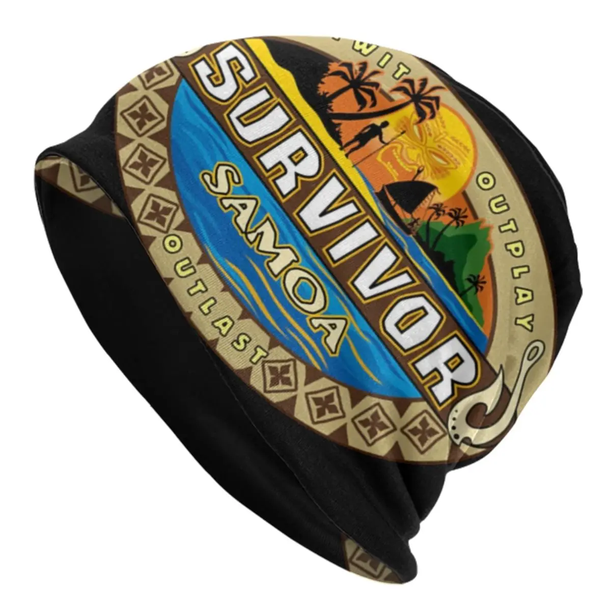 Reality TV Survivors Samoa Bonnet Hat Knitting Hat Men Women Cool Unisex Warm Winter Beanies Cap