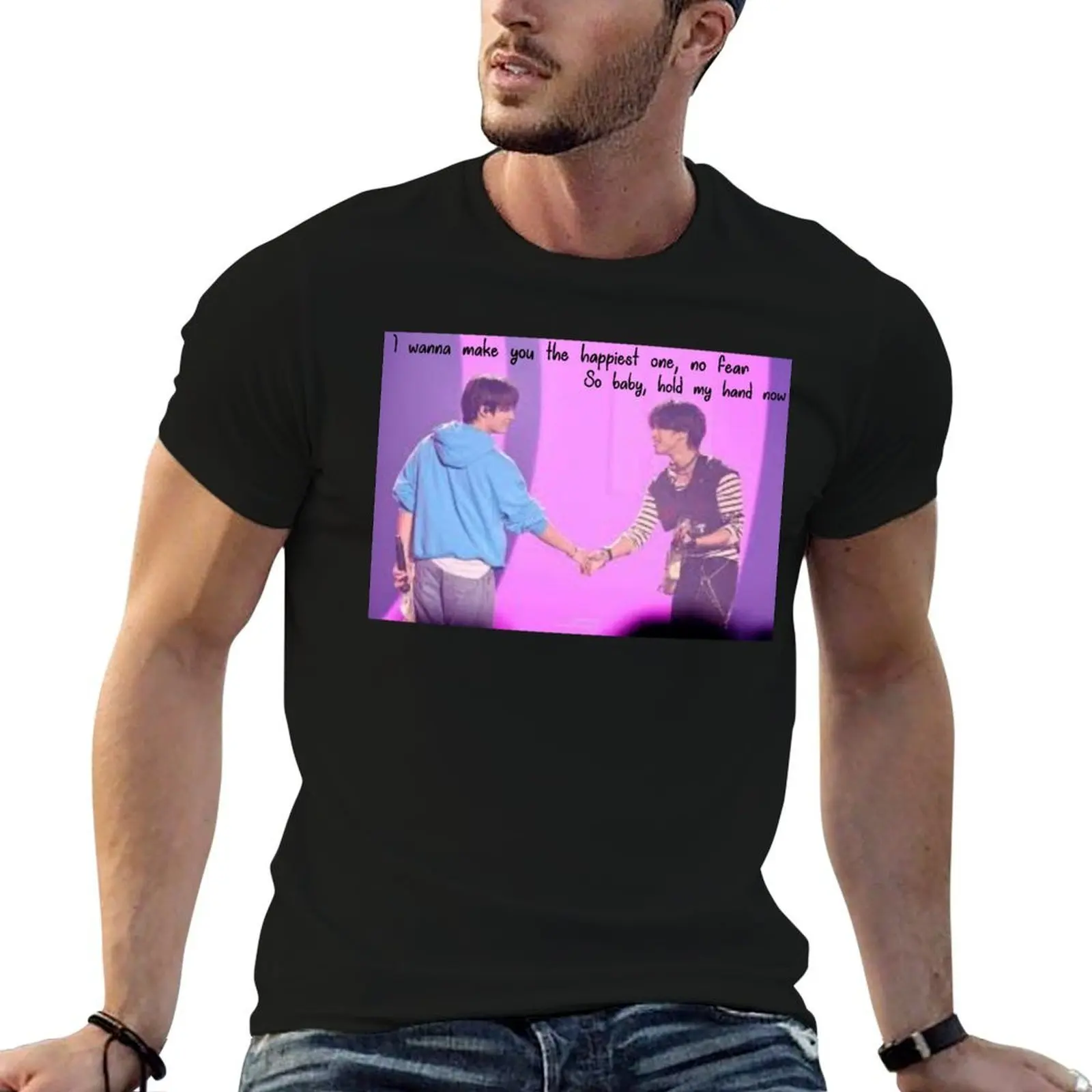 

Hold My Hand - Minsung T-Shirt man t shirt luxury anime t shirts for man T-Shirt