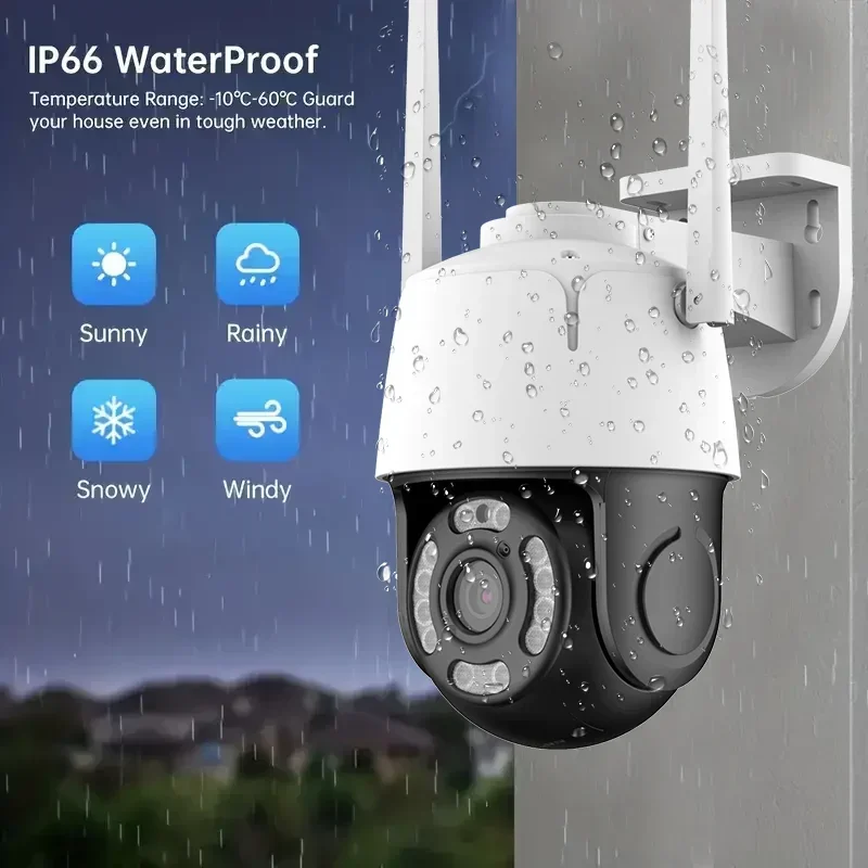 1 X Minlang 1080P HD Wireless Outdoor Security Camera, Ultra-Clear Night Vision, Waterproof, App Controlled M610