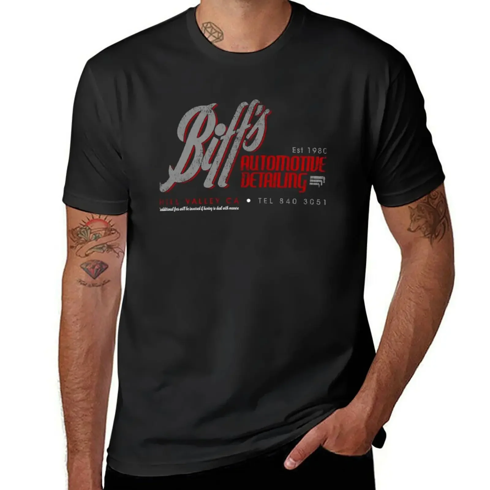 

Biff's Auto T-Shirt summer top for a boy black t shirts for men