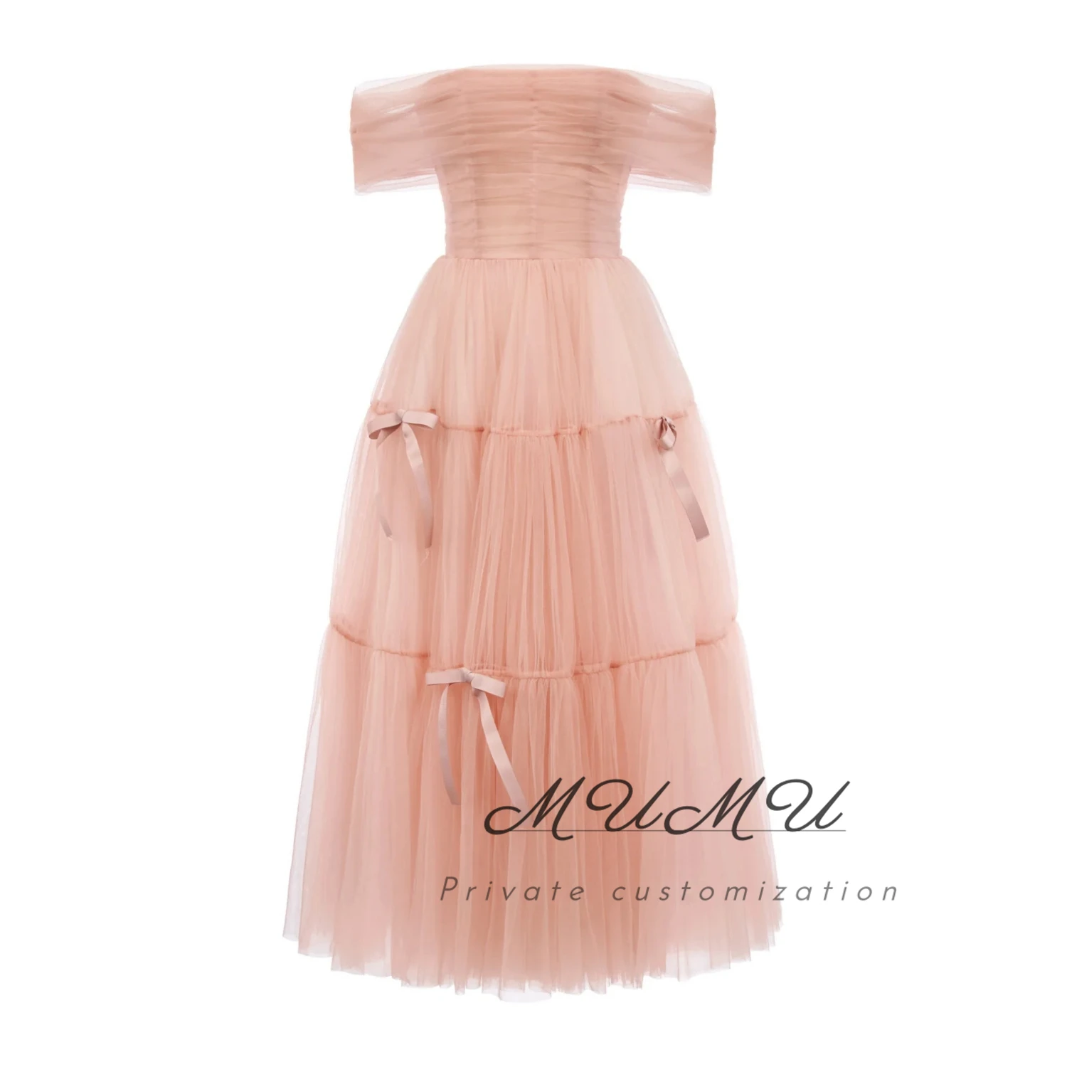 

MuMu Customized Women's Evening Dress Платье Вечернее Elegant Party Dresses 2025 فساتين سهرة Graduation Dress elegant Pink Dress