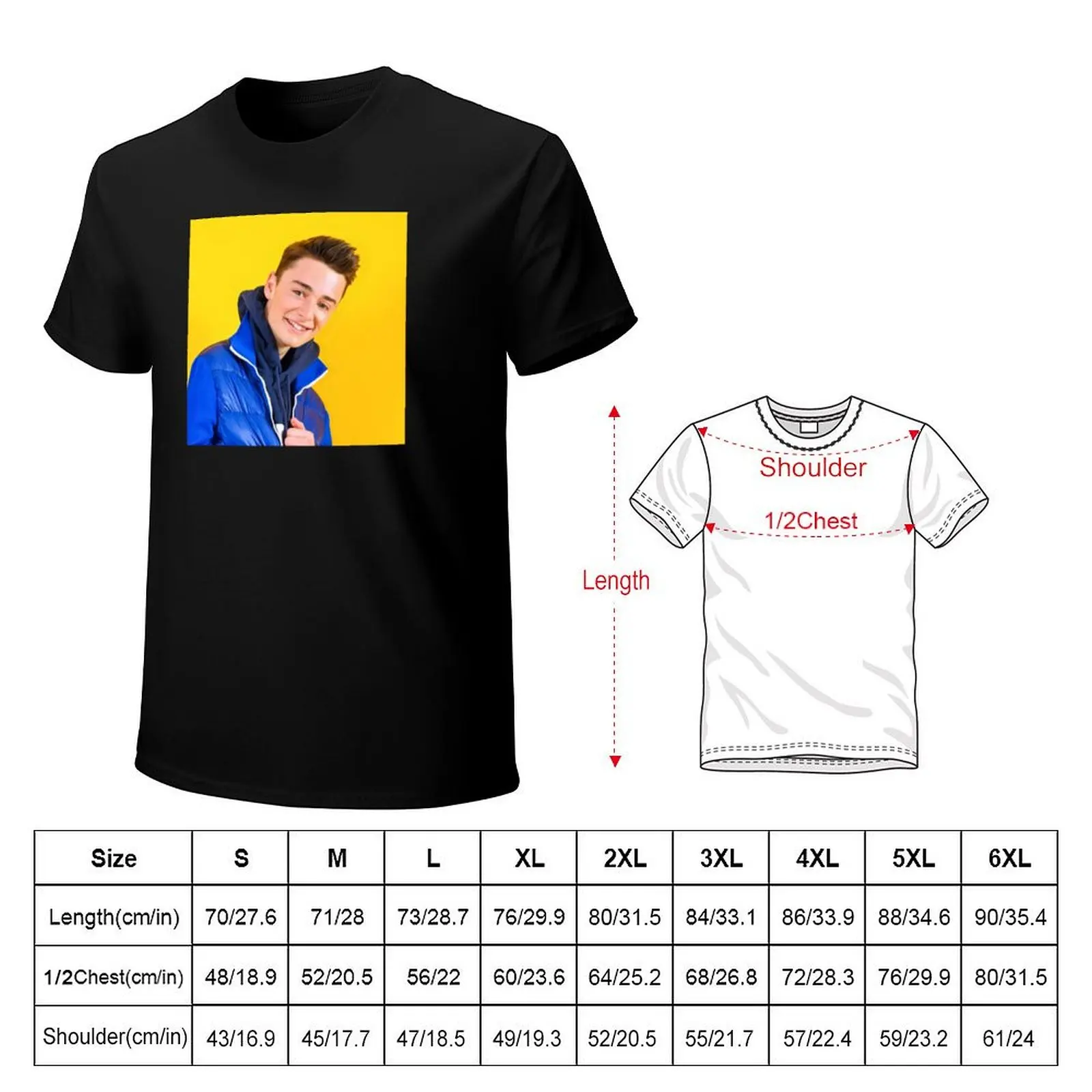 Noah Schnapp Blue Jacket T-Shirt Cool Dry Performance T-Shirt