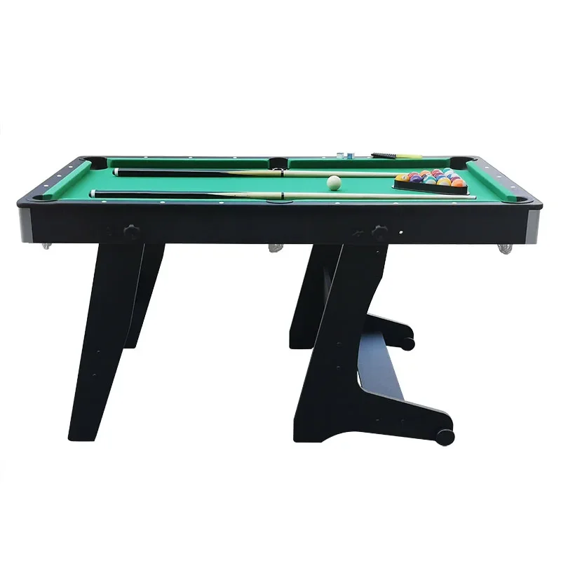 Foldable 5FT/6FT Billiard Pool Carom Table Blue/Green Cloth