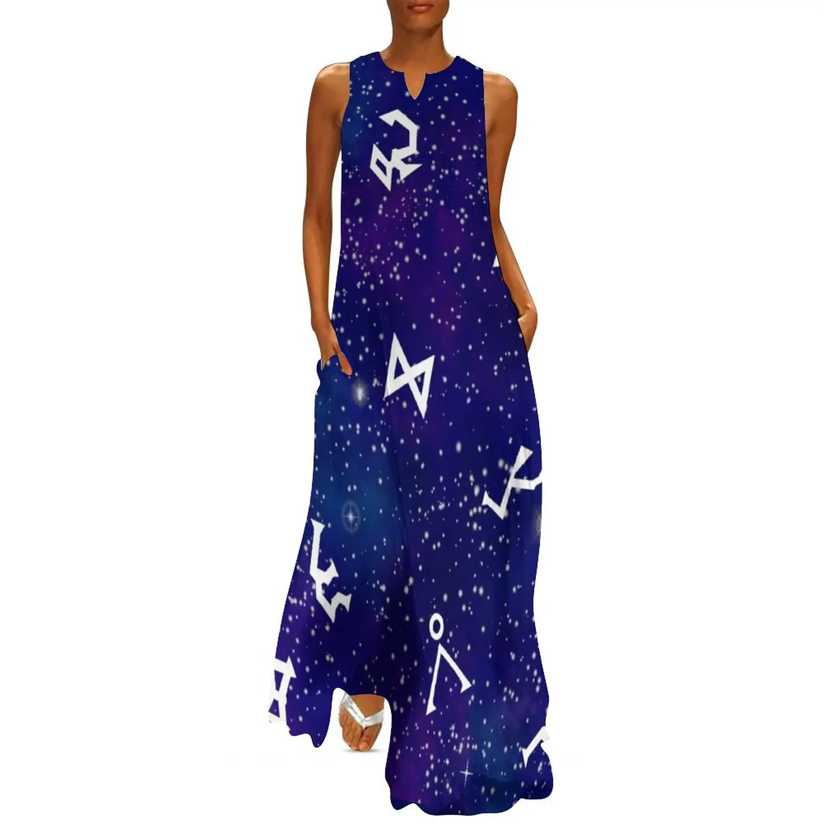 

Stargate galaxy glyphs Long Dress women dresses women's clothing trend 2025 long dress women