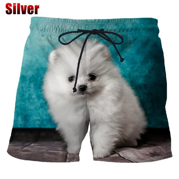 Mode Sommer pommerschen Hund Shorts Herren Strand hose lässige Shorts