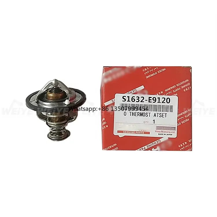 J05 J05E Thermostat S1632-E9120 S1632-E9020 S1632-E9040 for HINO Diesel Engine Spare Parts Construction Machinery Parts