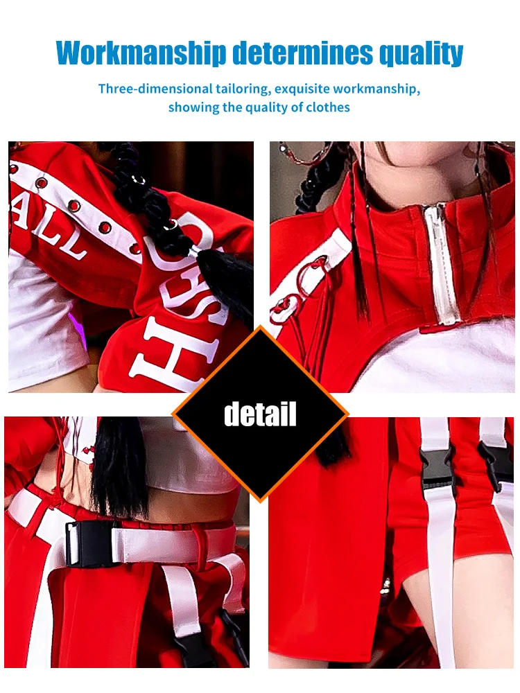 K-PoP Vestiti Bambini Street Dance Hip Hop Tide Costume Bambini Cool Belli Vestiti Ragazze Jazz Dance Show Costume Modello Passerella