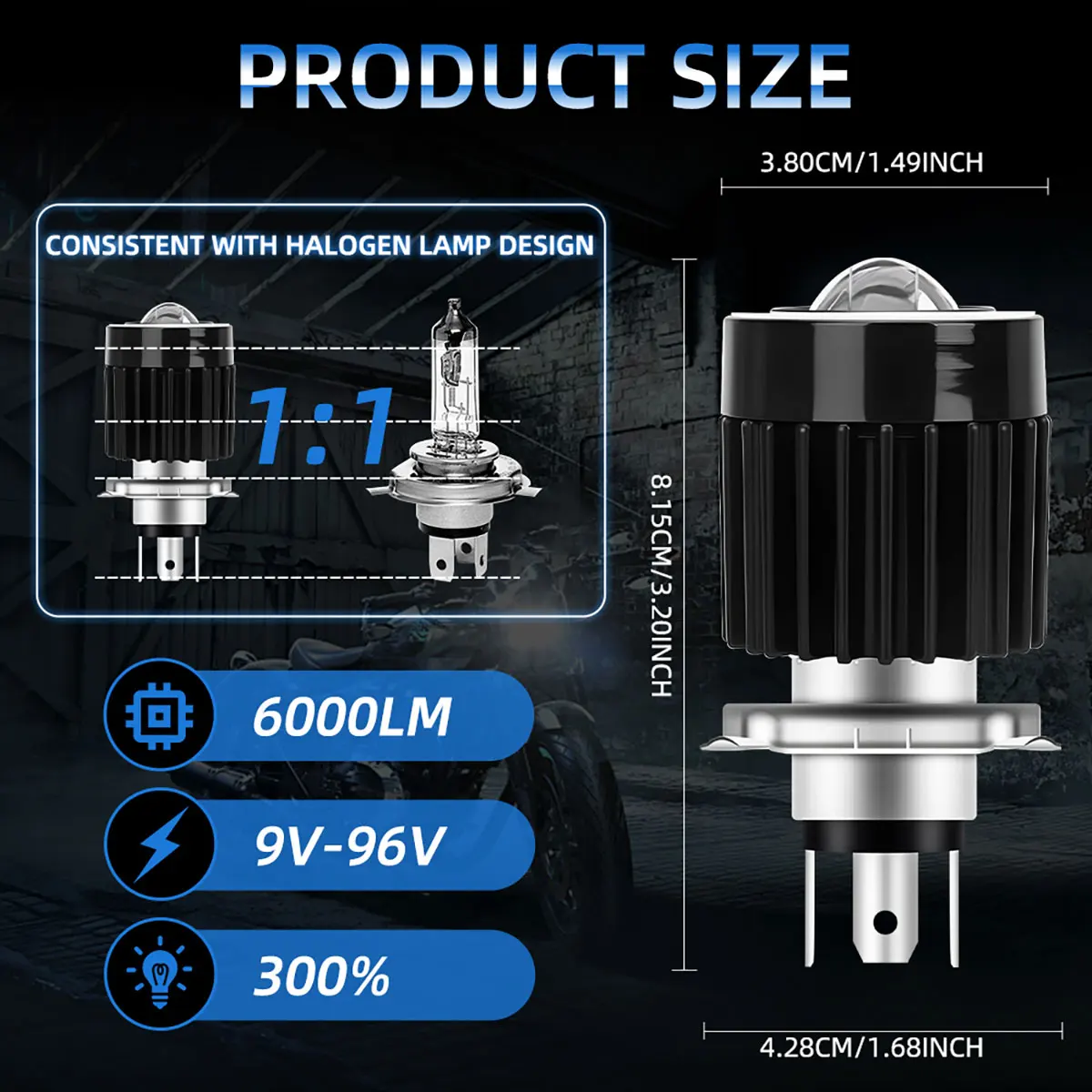 1 قطعة BA20D H4 LED لمبات دراجة نارية المصباح 9-96 فولت الملاك العين فتحة يوم تشغيل ضوء ثنائي اللون مرحبا/لو شعاع 3570 رقاقة 6000LM