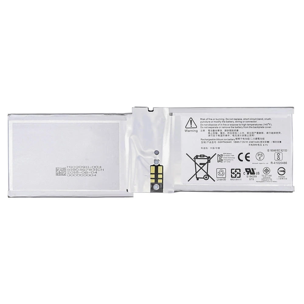G3HTA020H Laptop Battery for Microsoft Surface Book 1 2 CR7-00005 CR7-00007 G3HTA044H etc 7.5V 18Wh