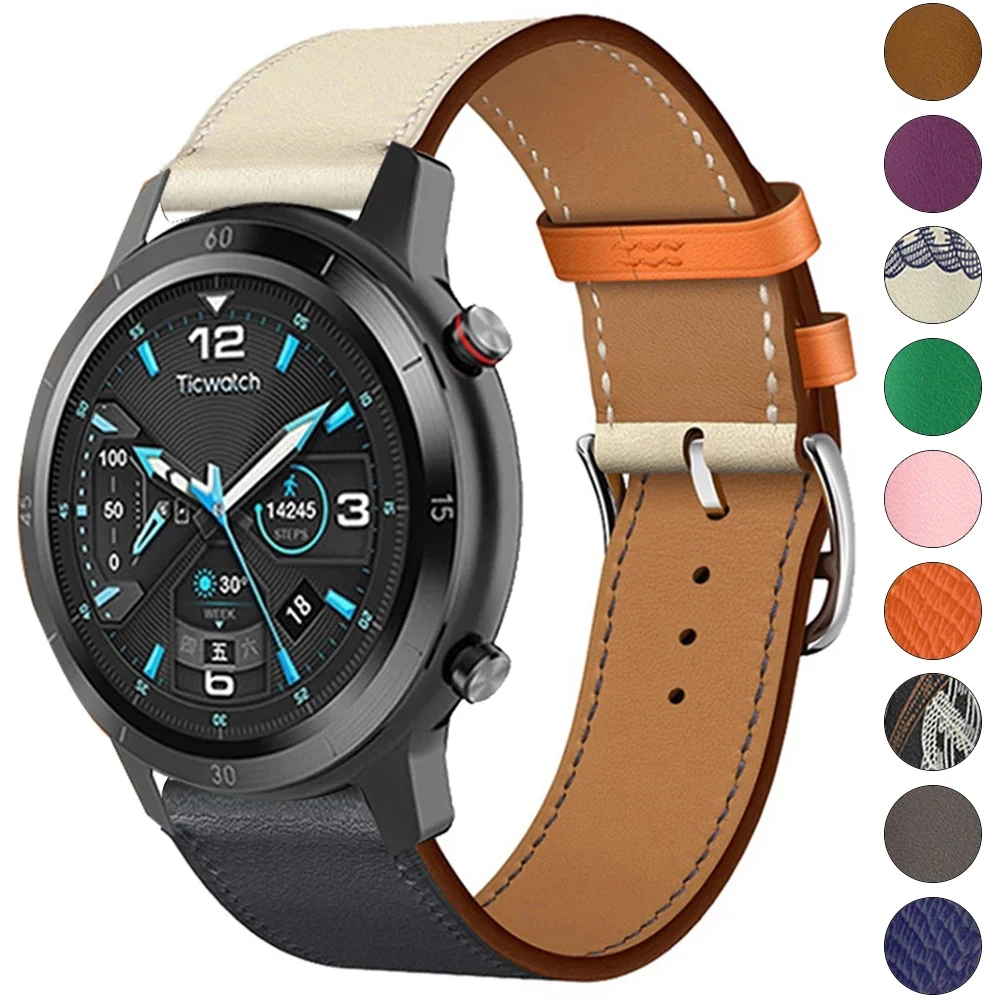 20/22mm Leather Strap for HUAWEI WATCH 3 GT 2 Pro GT3 42mm 46mm Luxury Band Bracelet for HONOR Magic GS Wristbands  Accessories