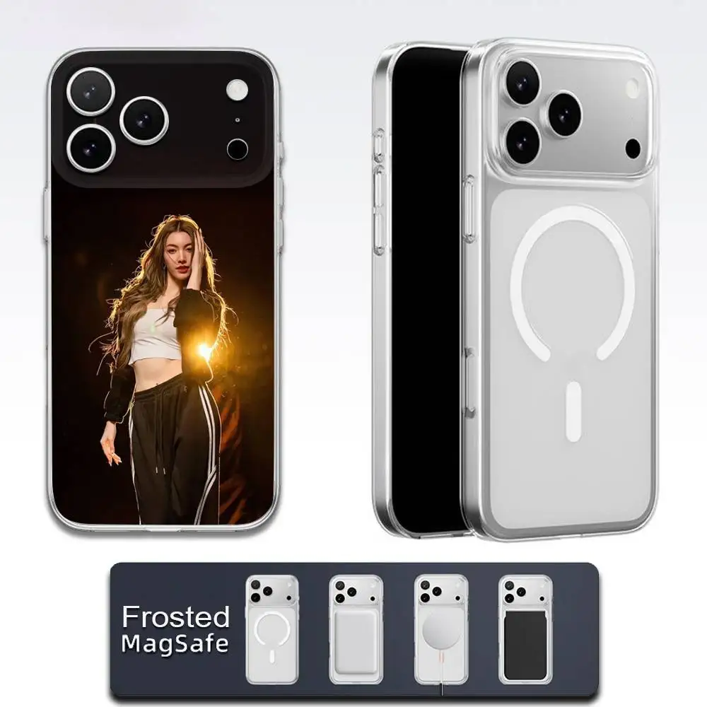 حافظة هاتف الممثلة L-Lingling Kwong لهاتف iPhone 17,16,15,14,13,12,11,Pro,Max,Plus,E,Air,Mini Magsafe شفافة #4