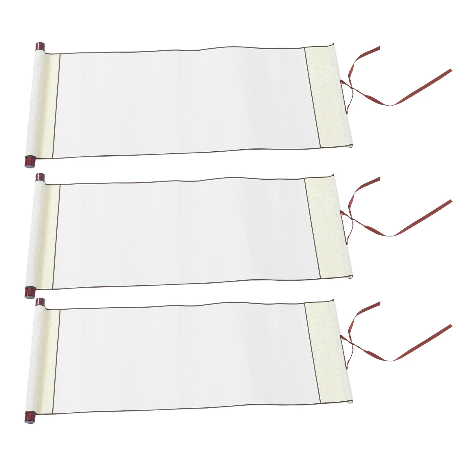 

3Pcs Xuan Paper for Calligraphy and Chinese Painting Blank Scroll Paper Lightweight Portable Drawing Scrolls Practice Art Craft
