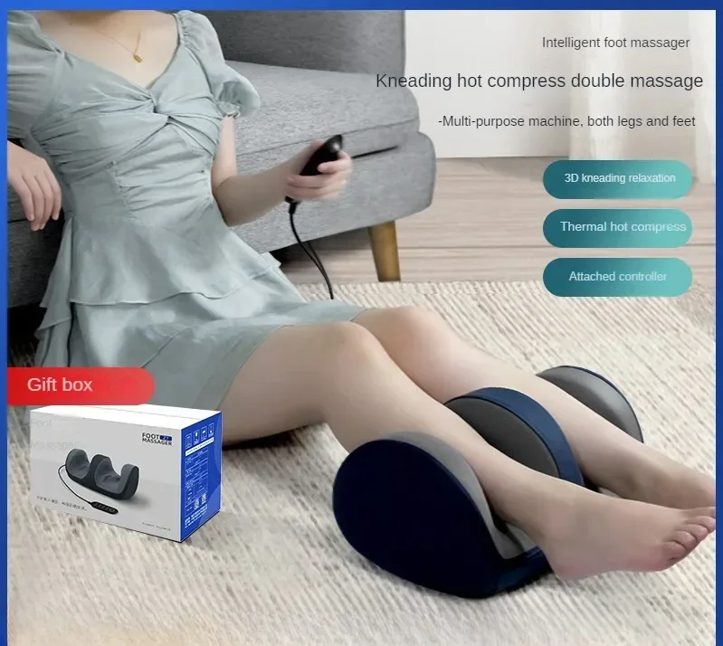 

Leg Massager Foot Hot Compress Full-automatic Foot Care Treasure Kneading Foot Massage Pedicure Machine Leg Care Artifact