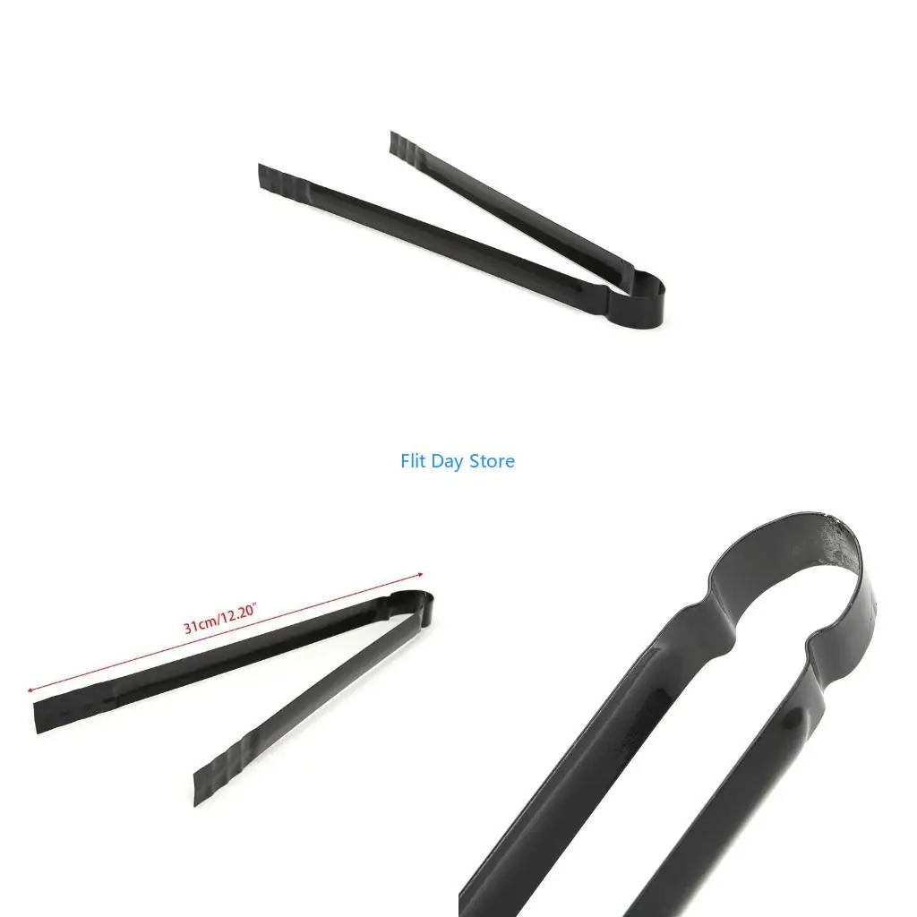 F92C Barbecue Tong Metal Handle Grill Clip Outdoor Camping Cooking Tool