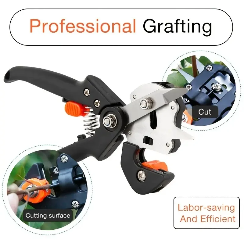 1 Set Professional Farming Pruning Shears Grafting Scissor Garden Fruit Tree Secateurs Pruning Cutting Knife Tool Hand Tools