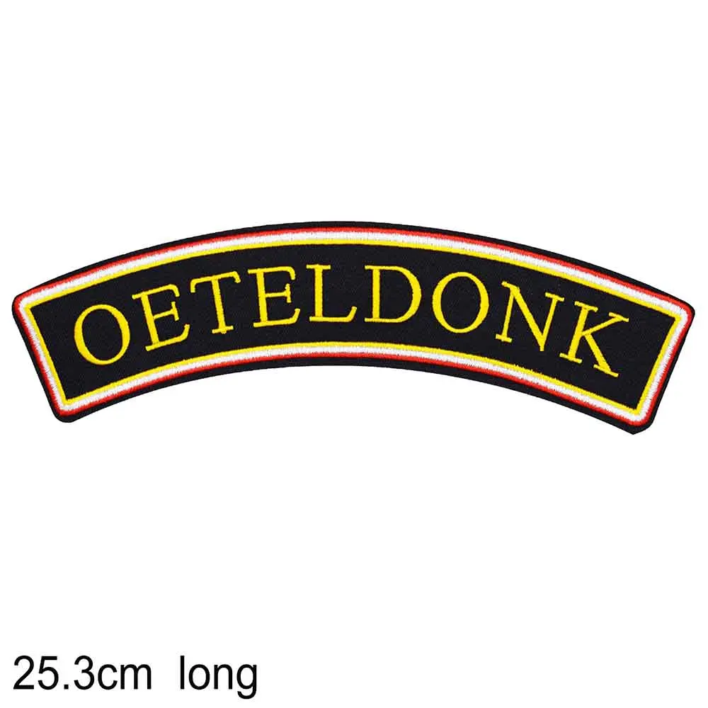 Big Size Oeteldonk Carnival Bossche Nethelands Emblem Frog Iron On Patches Embroidered Clothes Patch For Clothing Clothes