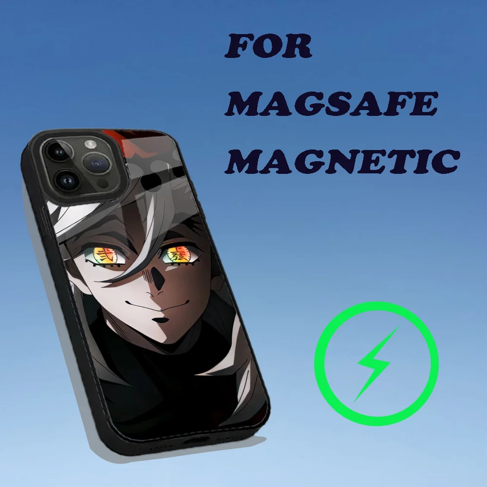 حافظة هاتف Douma D-DemonS S-Slayer لهاتف iPhone 15,14,13,12,11,Plus,Pro,Max Mini Magsafe شحن لاسلكي مغناطيسي