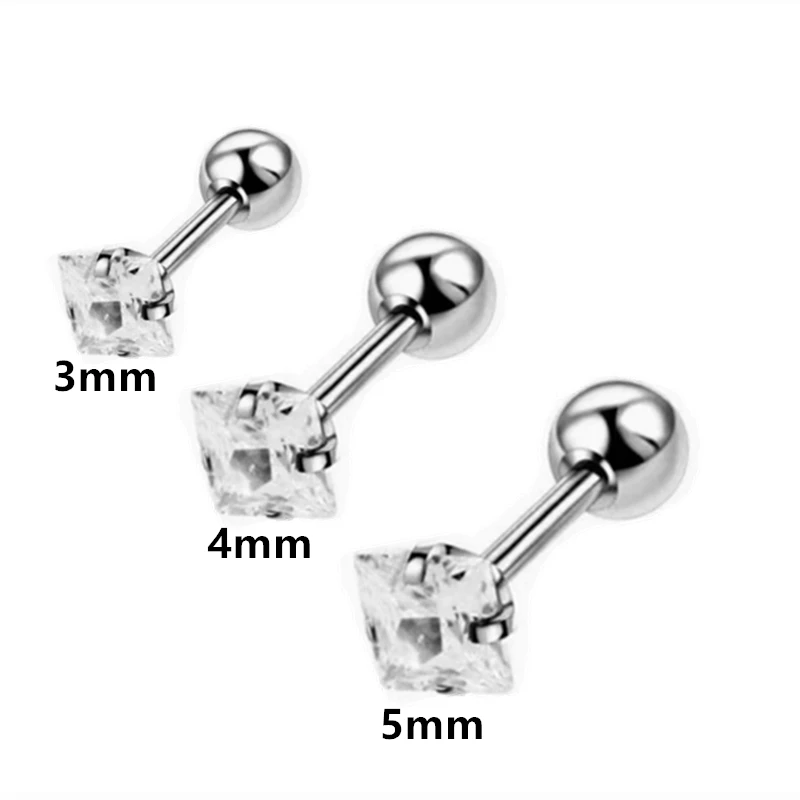 Edelstahl Herz-Ohrstecker-Set, kleine modische Stern-Kristall-Ohrstecker für Tragus, Knorpel und Helix, Alltagsschmuck – Detail 4