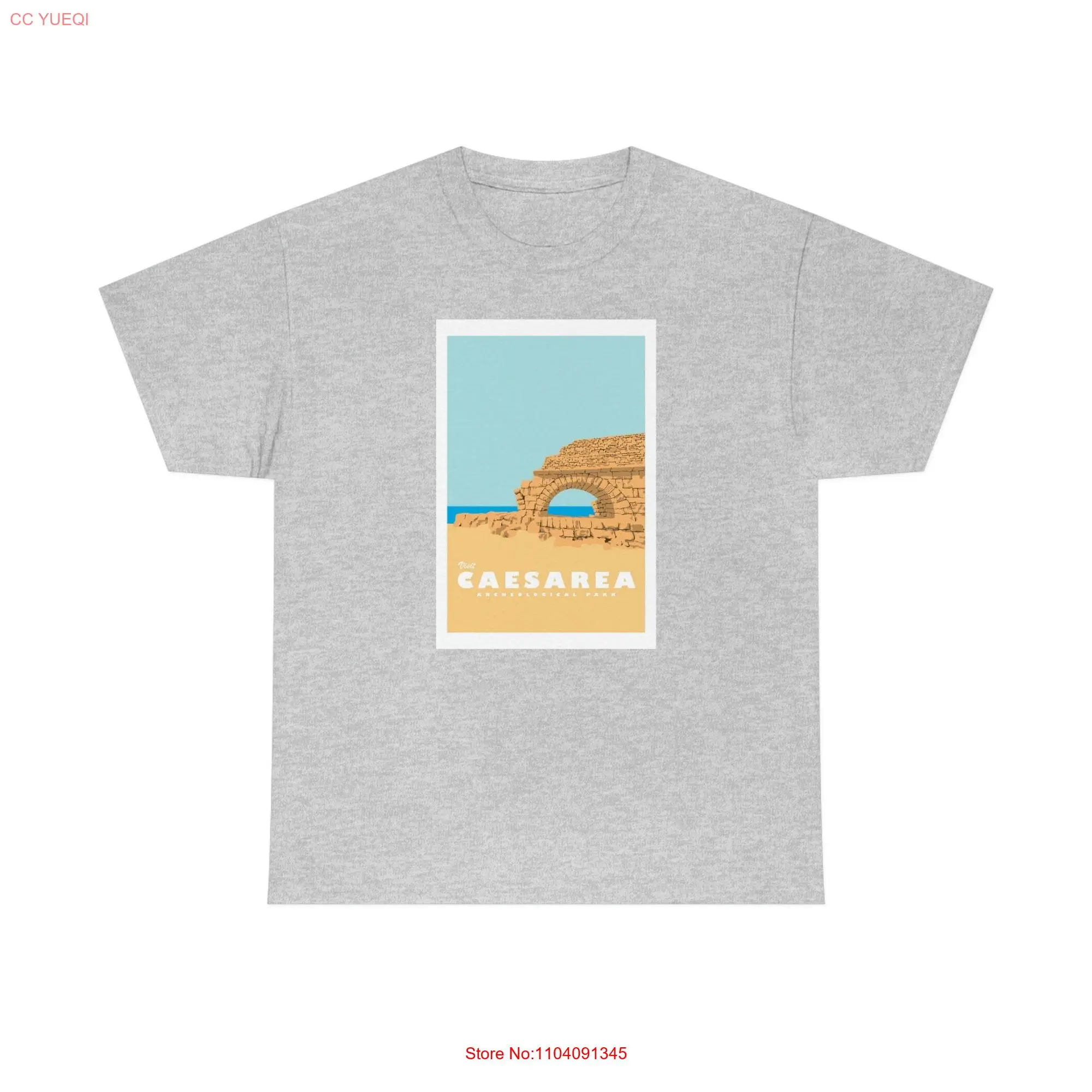 Caesarea Archeological Park Travel T shirt long or short sleeves