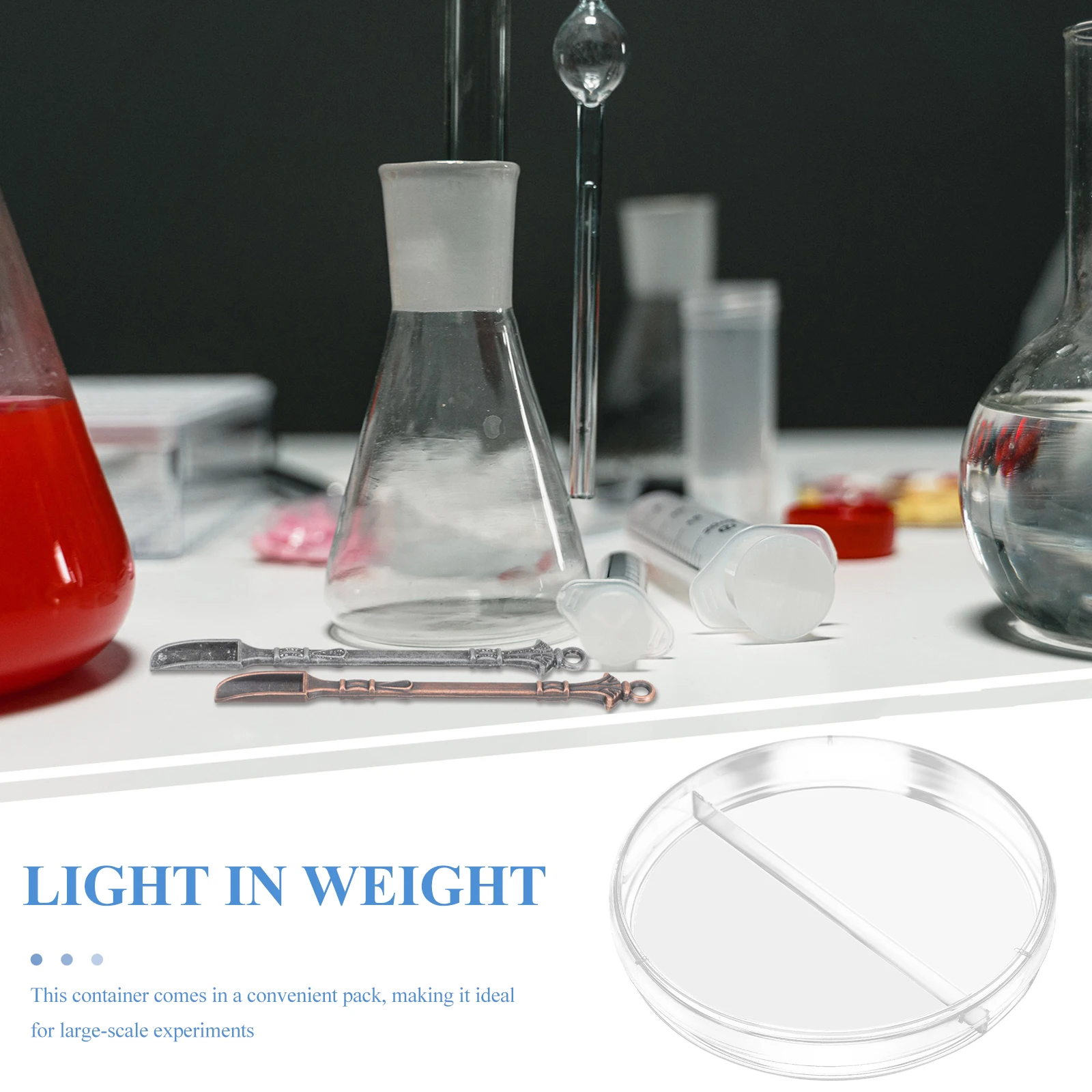 

10pcs Clear Plastic Petri Dishes With Lids For Lab Science Experiments Biology Botany Culture Agar Plates Mushroom Chemistry