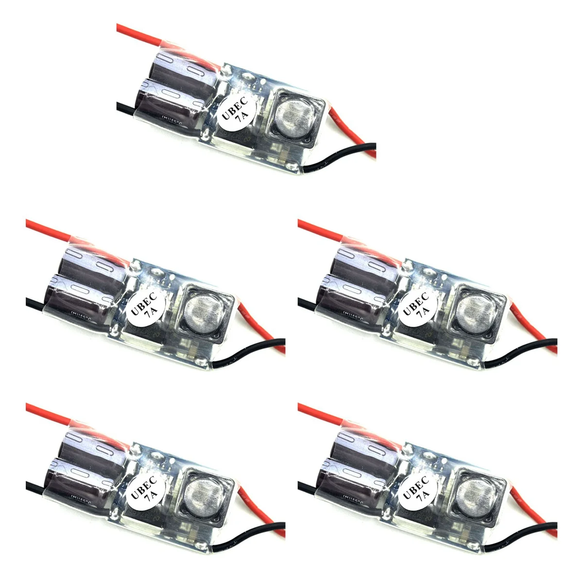 

B74A 5X UBEC 5V BEC Full Shielding Antijamming Switching Regulator for FPV RC Drone Receiver Power Supply(7A)