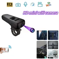 Mini Camera WiFi 2K HD IR Night Vision Police Video Recorder 180° Rotatable Lens Portable Back Clip Outdoor Sport IP Camcorders