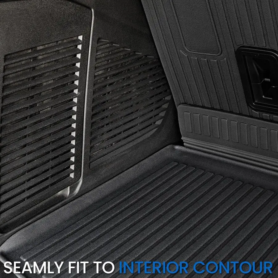 حصيرة مسند الظهر لـ 20212024 2025 2026 شيفروليه تشيفي سوبربان جي إم سي يوكون XL SUV ملحقات حصيرة السيارة، جميع الأحوال الجوية TPE Trunk Ca #5