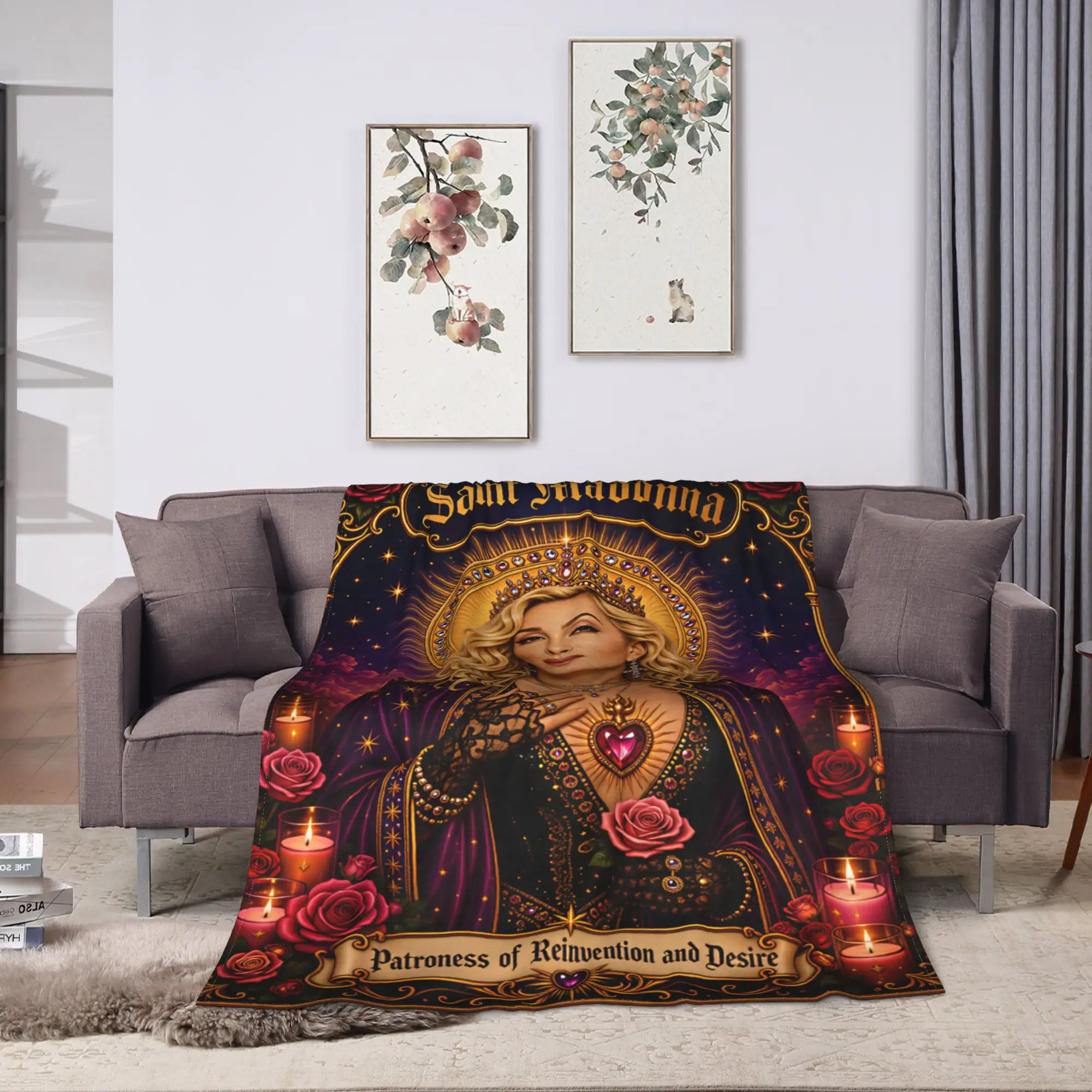 M-Madonna Confessions I Feel So Free Blanket  Soft Funny Plush Throw Blanket For Couch Chair Flannel Bedspread Bed Cover