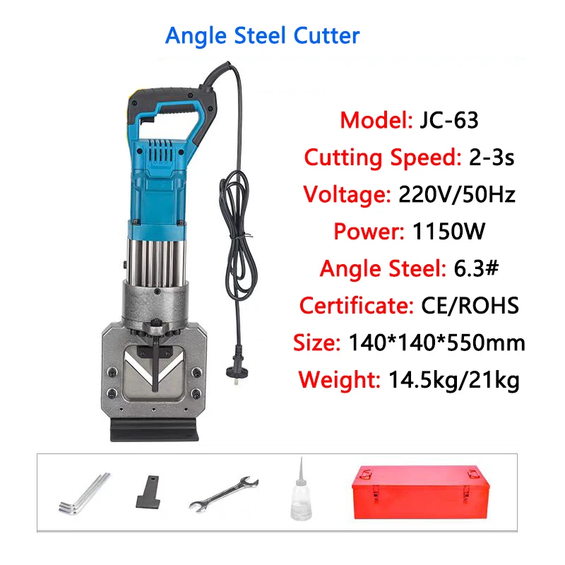 

Handheld Angle Steel Cutting machine Angle iron Cutter JC-63 Portable Electric Hydraulic Flat Iron Cutter Flat Steel Cutting