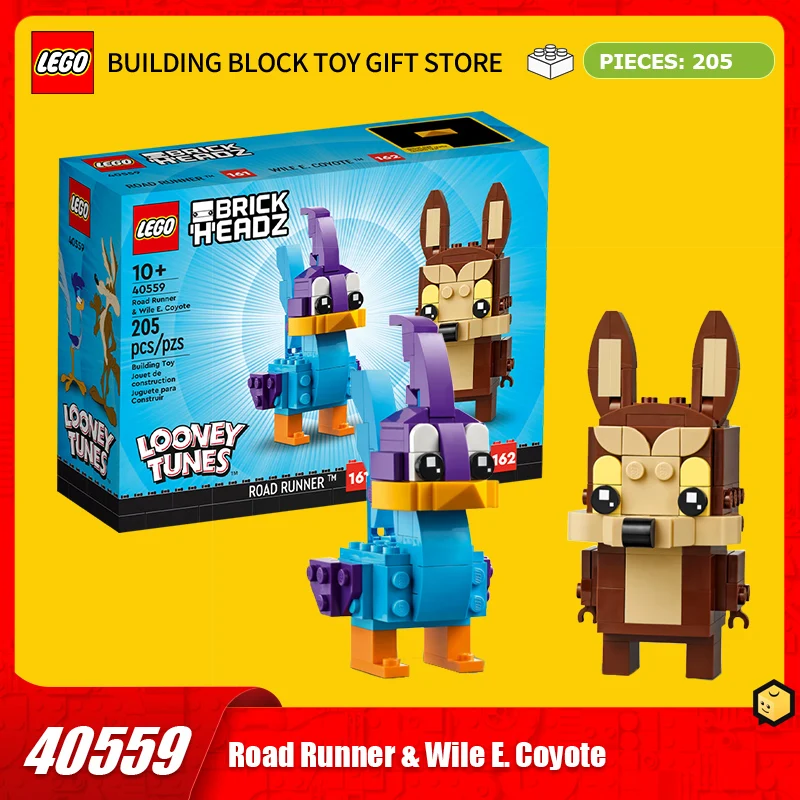 

LEGO Block Square Head Series LG-40559 BB Bird and Crooky Wolf Splicing Blocks Мужские и женские игрушки в подарок