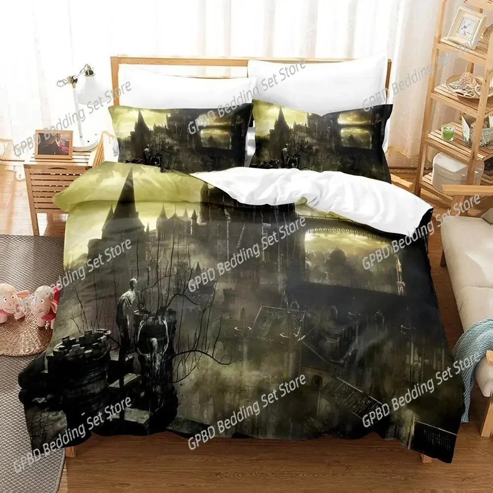Dark Souls 3 3D Bedding Set Duvet Cover Pillowcases Single Twin Full Queen King Size Home Decor Quilt Boys Gift Quilt Cover Pill