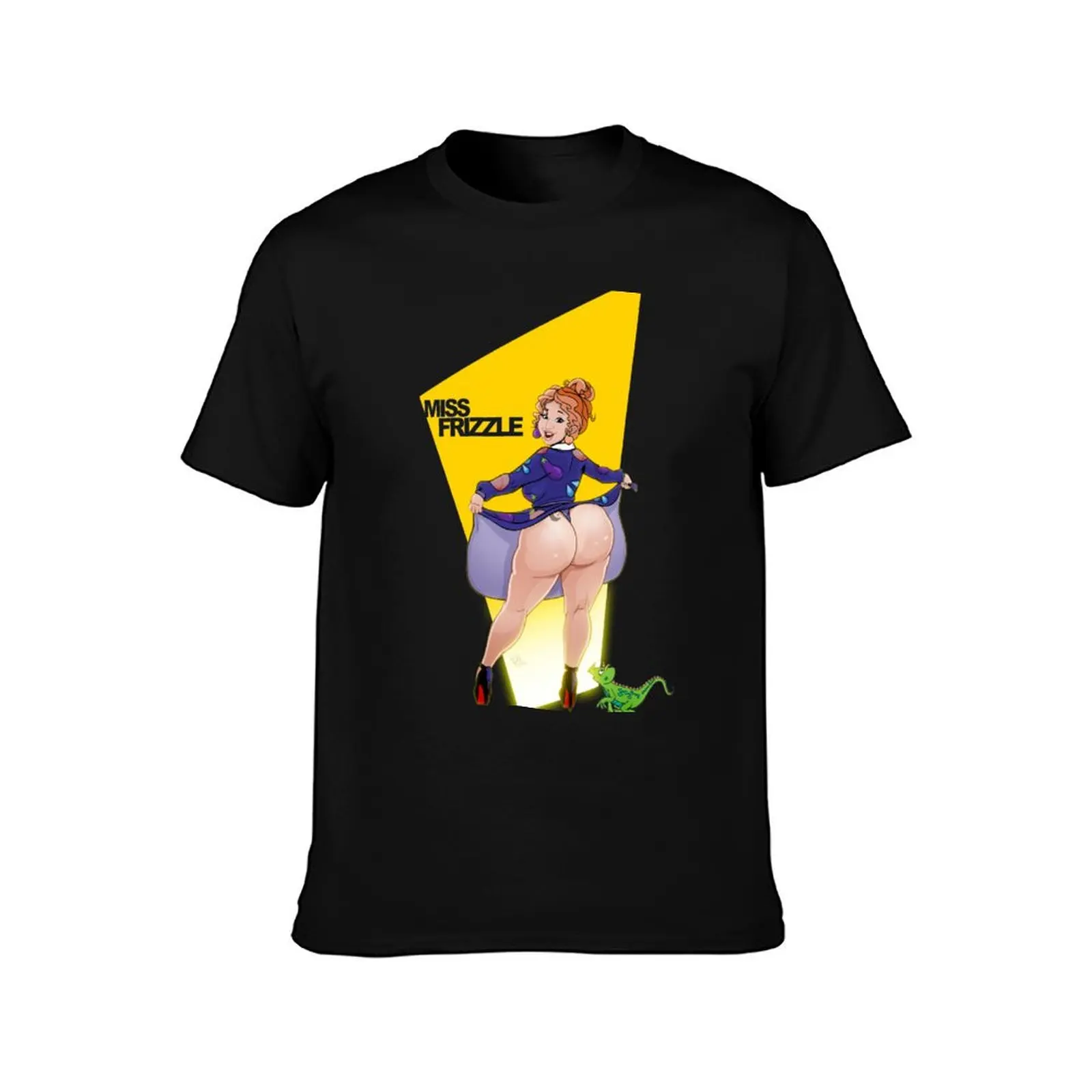 Miss Frizzle T-Shirt Daily Wear Plain Short Sleeve Shirt T-Shirt