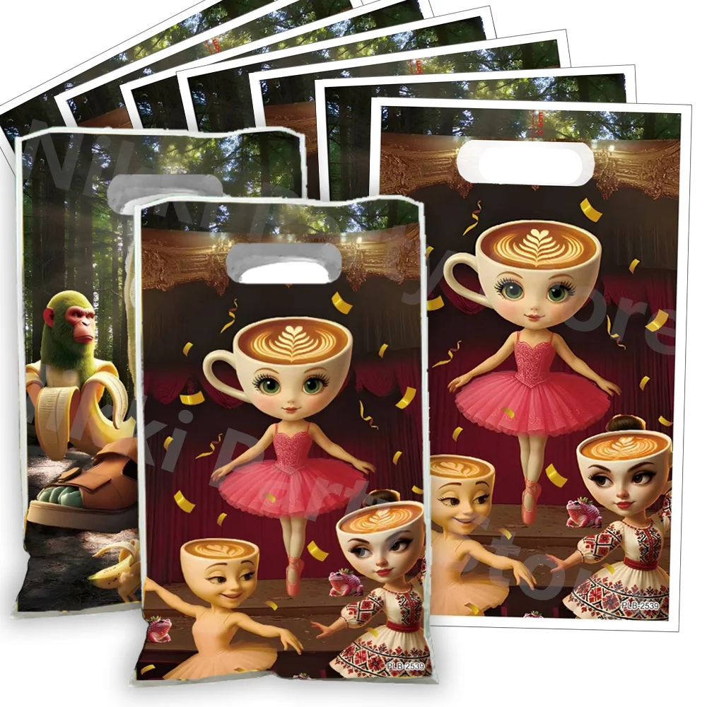 Tralalero Tralala‌ Lirili larlla‌ Sacos cheios de presente Decoração de aniversário Boneca Ambalam‌ Sacos cheios de presente de aniversário Crianças Bebê Sho