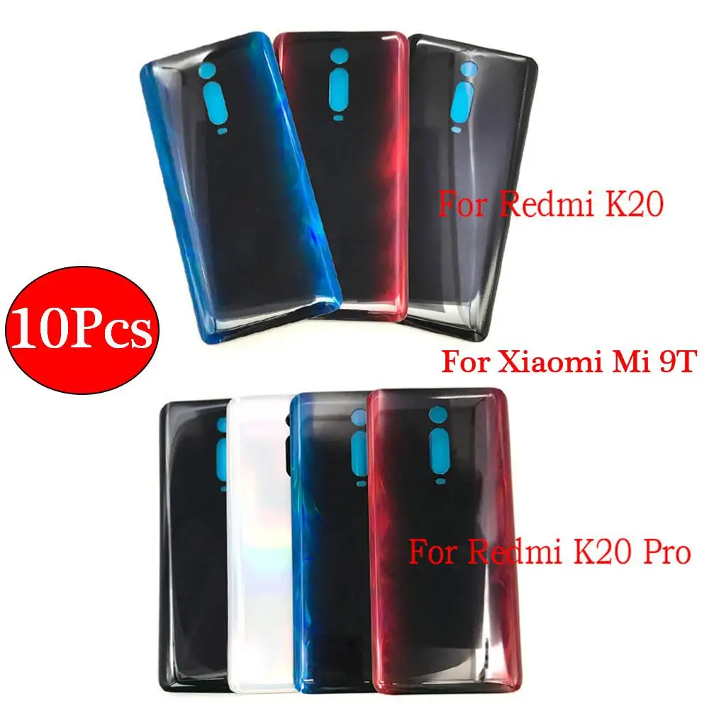 10Pcs/Lot，NEW For Xiaomi Mi 9T / Redmi K20 Pro Battery Back Cover Glass Rear Door Replacement Housing STICKER Adhesive With LOGO