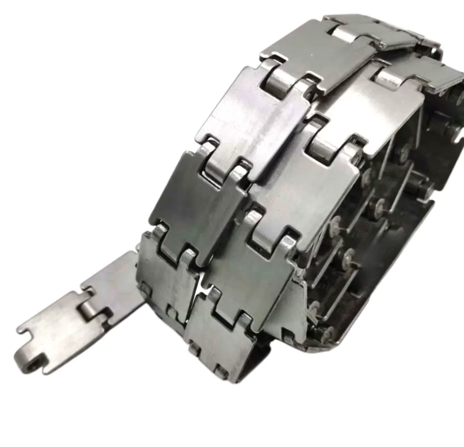 1Meter Width:44.5mm 304 stainless steel chain plate 812 single-stranded straight chain plate  pitch 38.1