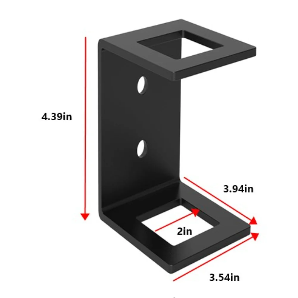 2 Inch Trailer Hitch Storage Bracket C Shape Steel Holder for Organizing Trailer Hitches in Pickup For Truck Bed