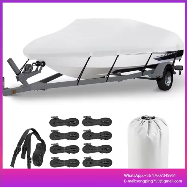 UV Resistant Boat Cover Zipper Boat Cover Outboard
