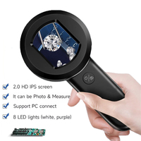 Handheld Mini Electronic Digital Magnifier Microscope 100X Zoom 16MP HD Magnifying Glass With Light /UV Light Mode Windows/Mac