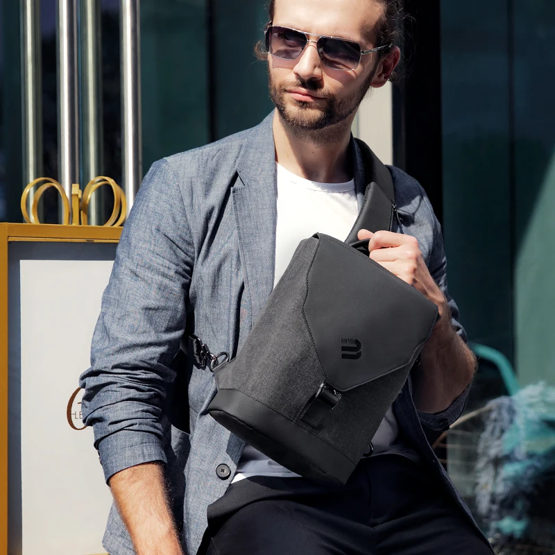 MARK RYDEN 9.7 Pad RFID Anti-theft Messenger Shoulder Bag Crossbody Bag Water Repellent Short Trip Chest Bag Men BackpacK