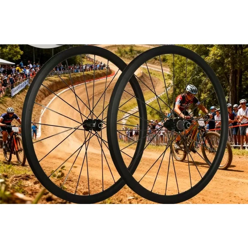 Carbon fiber mountain bike wheel set 27.5 inch 29 inch straight-pull wheel set bucket shaft quick release  exchange disc brake