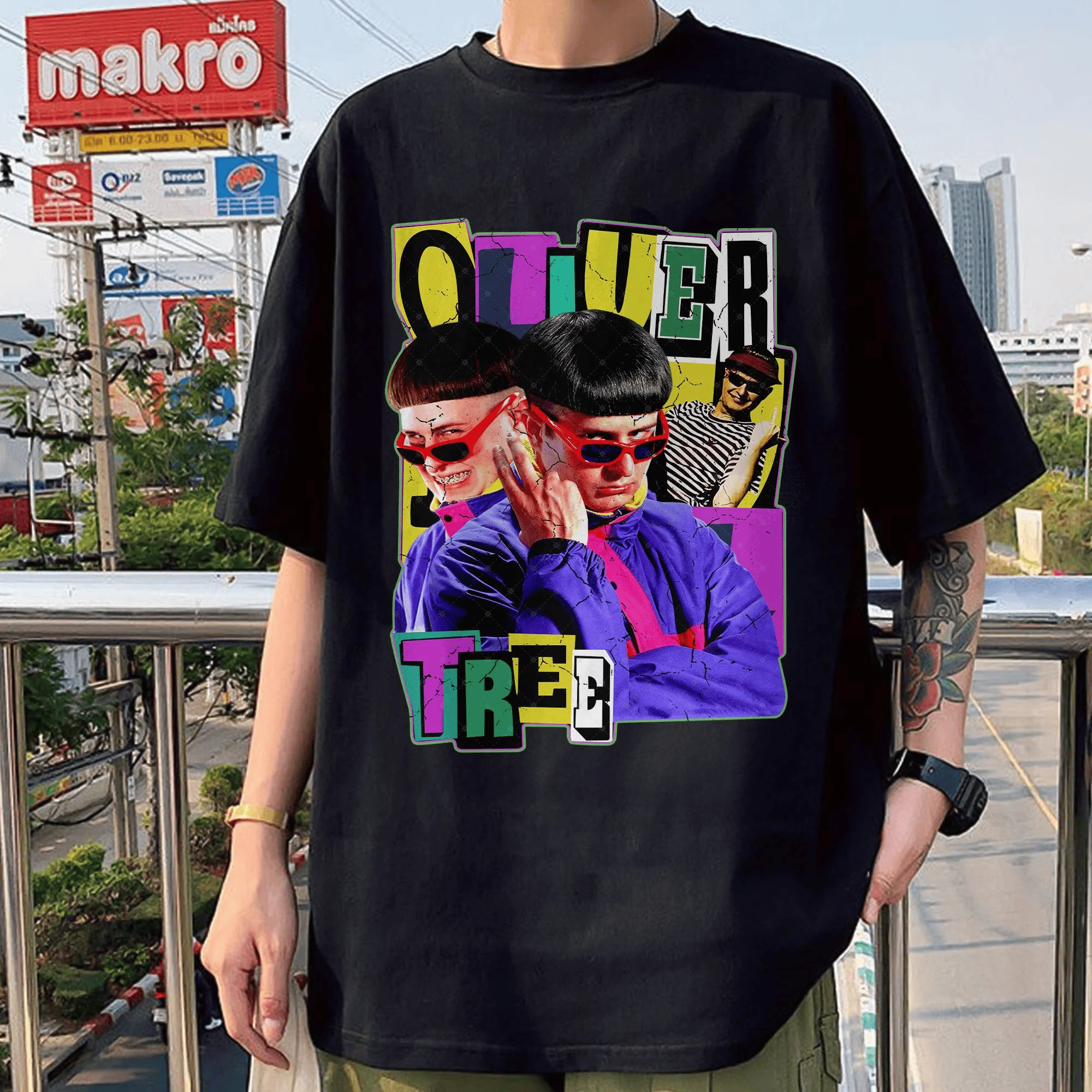 Oliver Tree Retro Vintage Printed Fan 2026 Summer T-shirt 100%Cotton Clothing Unisex Men Women T-Shirt Y2k Popular Casual Tee