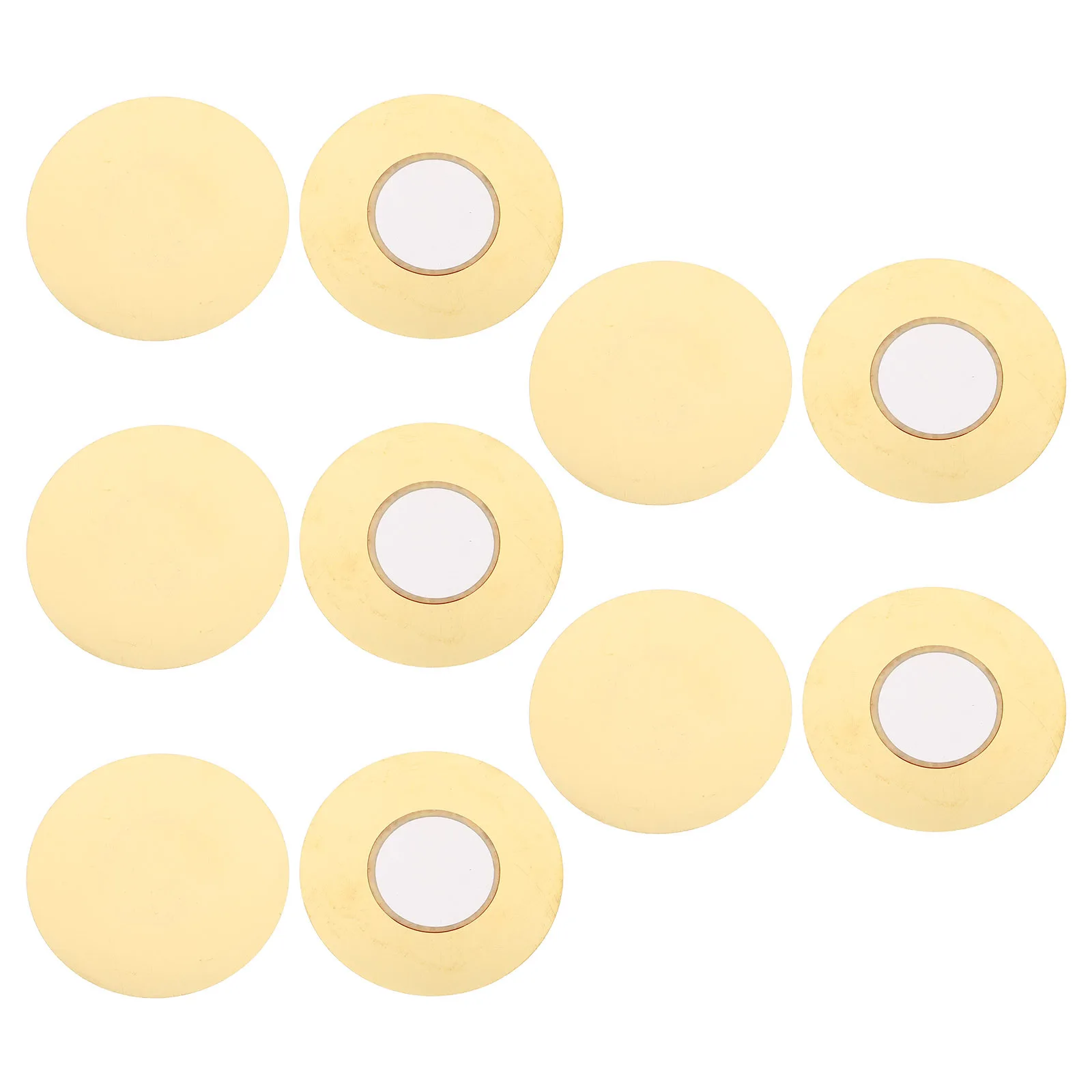 

10Pcs Disc Transducer High Sensitivity Copper Base Acoustic Mic for Guitars Drums Instruments Pickup Transducer