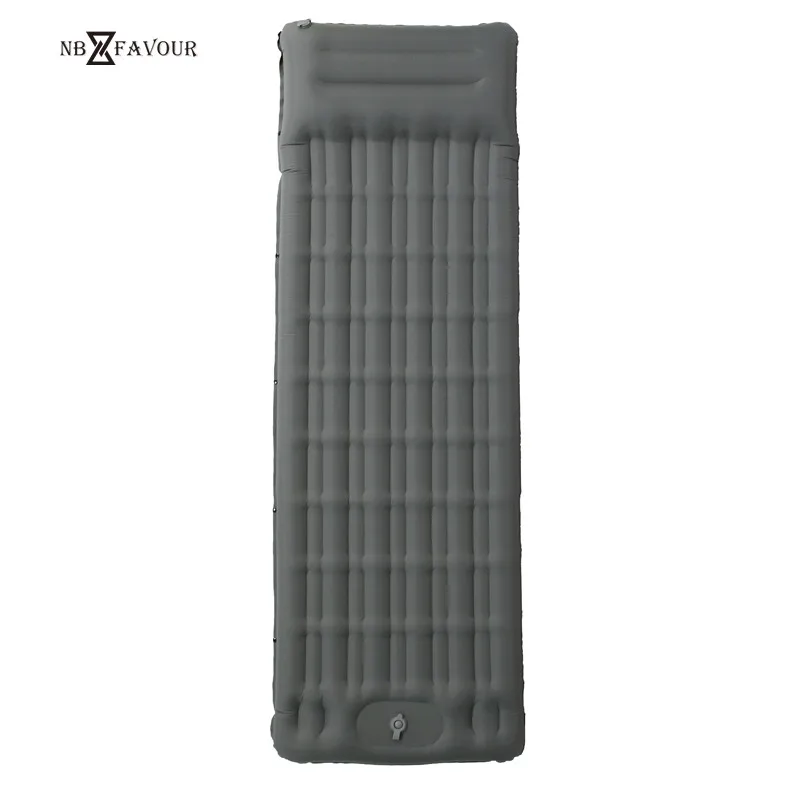 

Lightweight Sleeping Pad Air Matress Ultra Light Durable Camping Self Inflating Sleeping Mat with Built-in Foot Pump