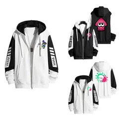 Splatooning Cosplay Hoodie 3D Printed Hooded Coat Sweatshirt Men Women Casual Streetwear Pullover Zip Up Jacket Coat