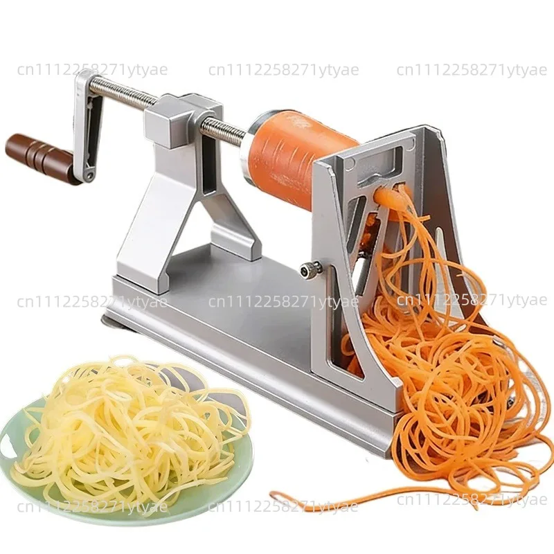 Multifunctional Rotating Shredded Potatoes Grater Thousand Wire Grater Turnip Strip Slice Hand-Cranking Slicer Flaker Commercial