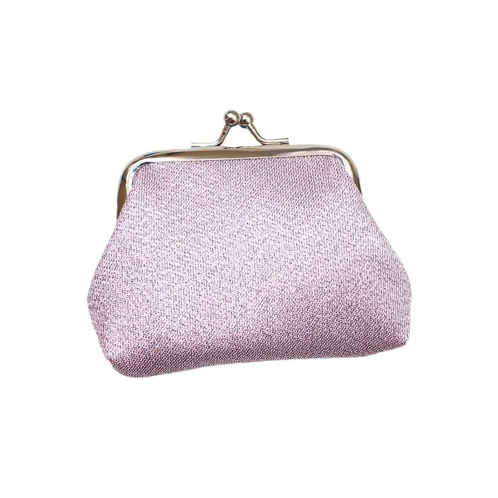 Classic Card Holder Shiny Coin Purse Money Bag Kiss Clasp Lock Small Purse Bag Storage Bag Handbag Clutch Lipstick Bag Women