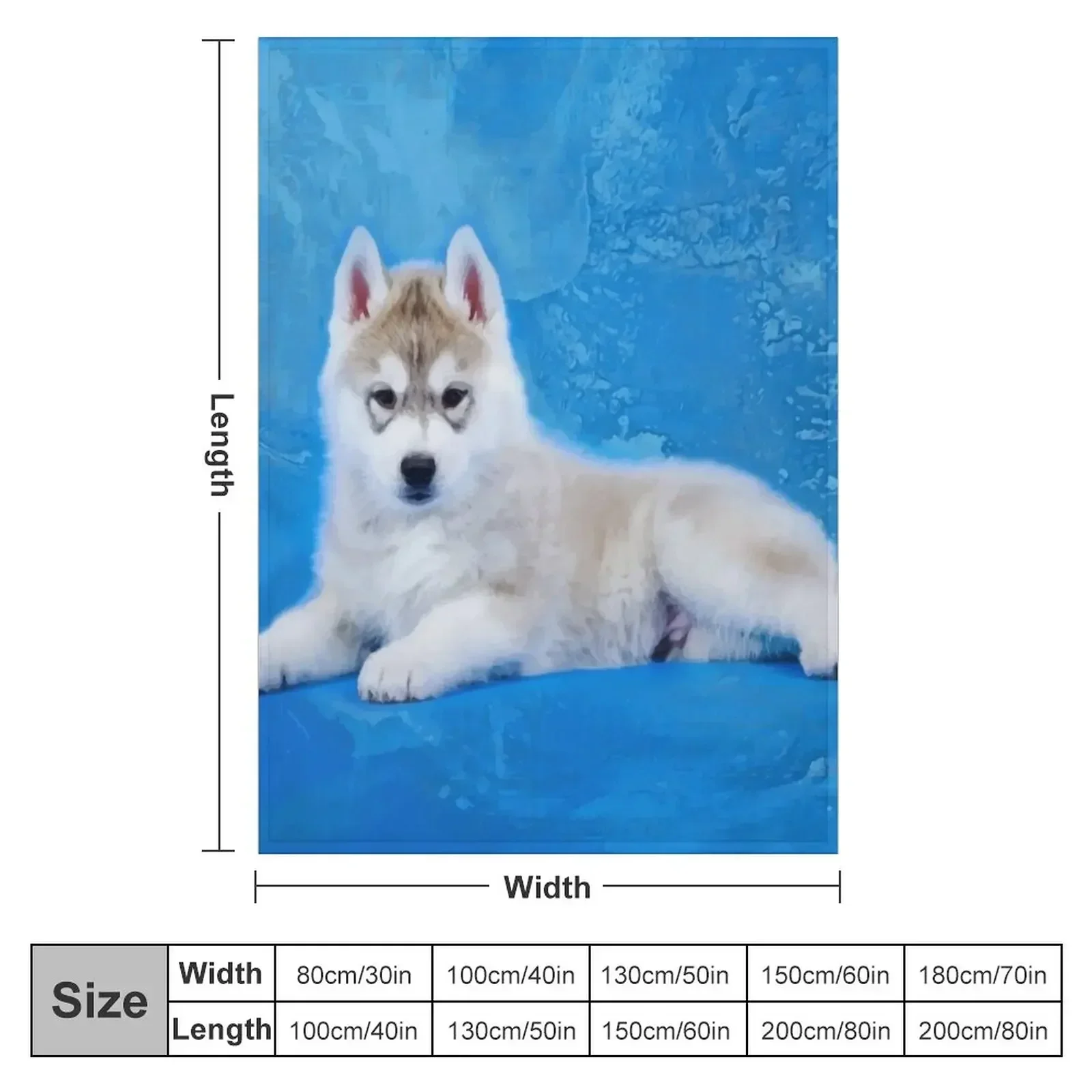 Siberian Husky Puppy Throw Blanket Thin Summer Beddings for sofa Nap Sofa Plaid on the sofa Blankets