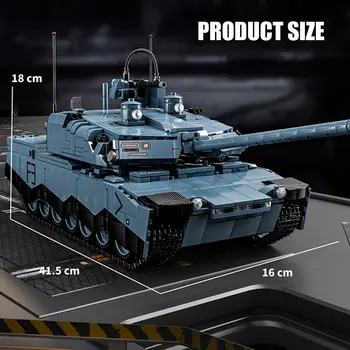 مجموعة مكعبات بناء دبابة القتال العسكرية KF-51 EMBT من الحرب العالمية الثانية، نموذج دبابة الجيش أبرامز X T-14، ألعاب مكعبات تحكم عن بعد للأطفال، هدايا 8 best sales دبابة ليغو تعمل بالتحكم عن بعد - №6