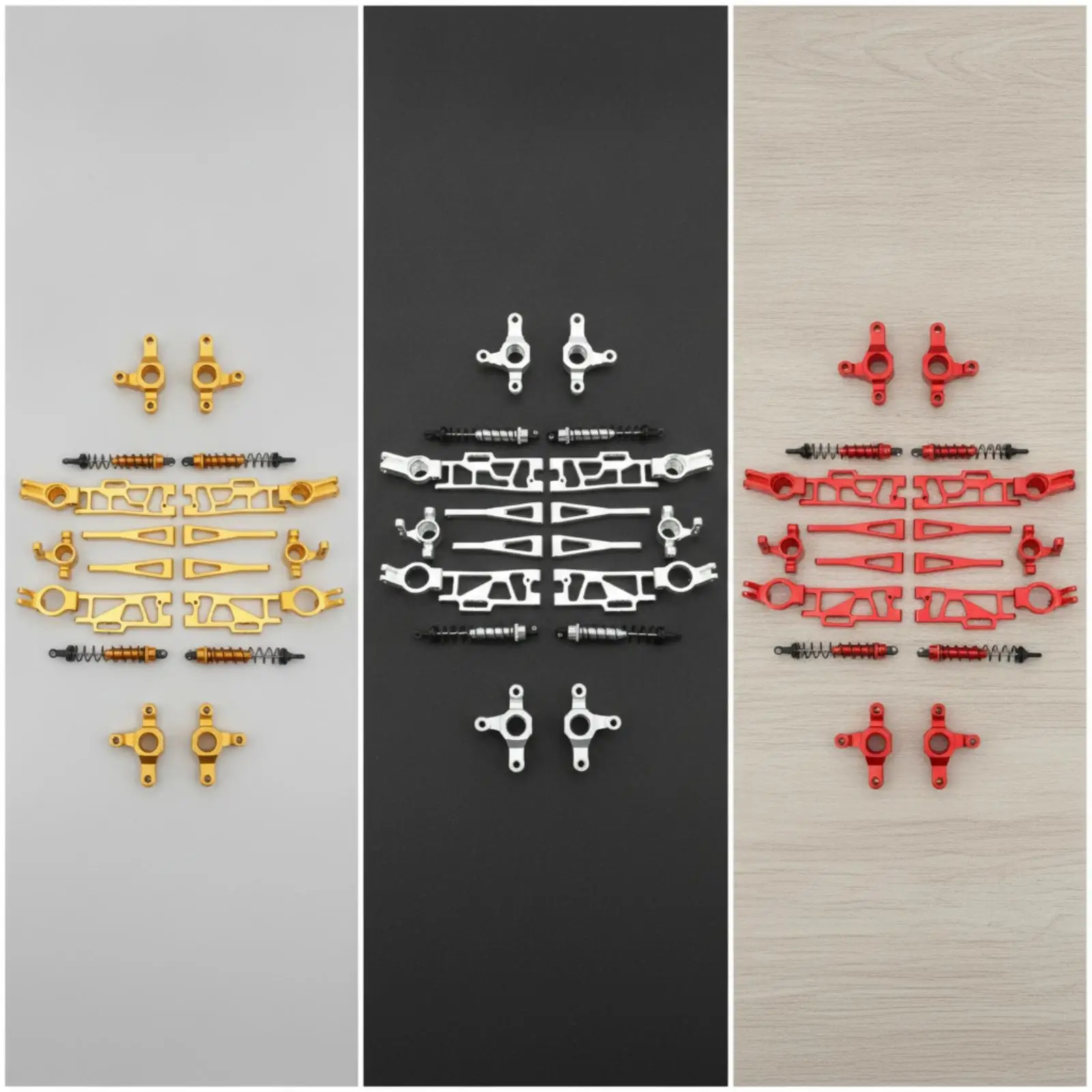 Metal Aluminum RC Car Parts with Shock Absorbers Mecanizado CNC