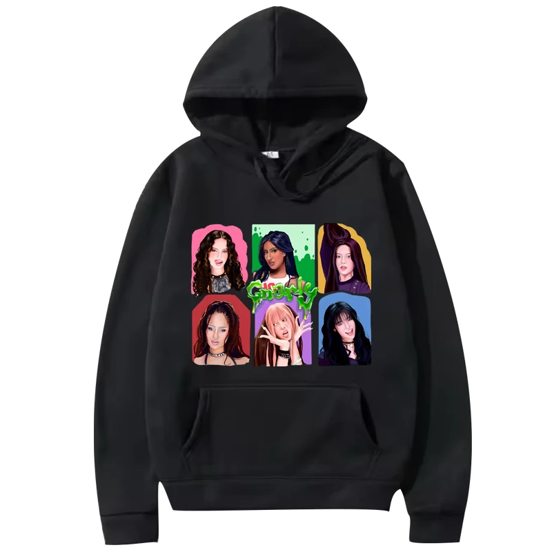 

Katseye Gnarly Art funny hoodie men women vintage fashion Long sleeve Sweatshirt with print Graphics oversized hoodie unisex